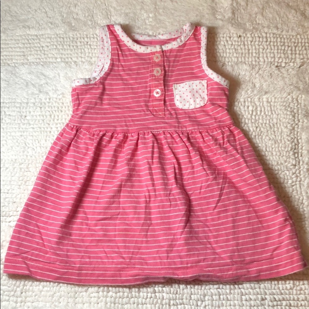 🌻Carter’s 6 mo Pink and White Sun Dress